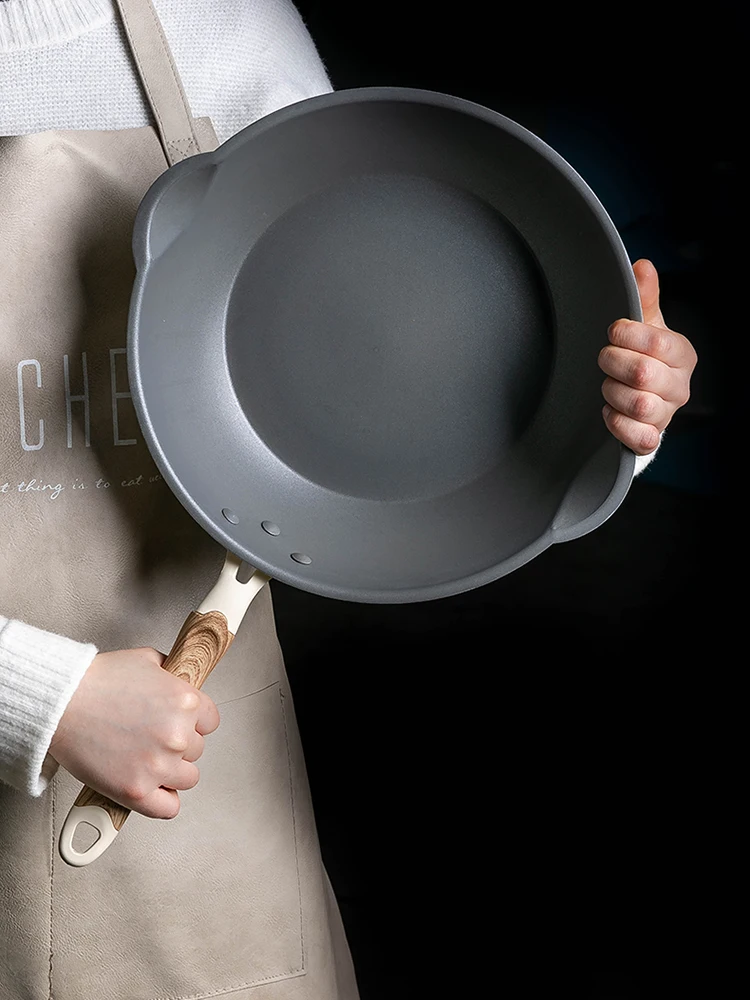

Deep Frying Pan Nonstick Wok Pan with Lid Healthy Cookware Nonstick Frying Pan with Handle Nonstick Frying Pan White