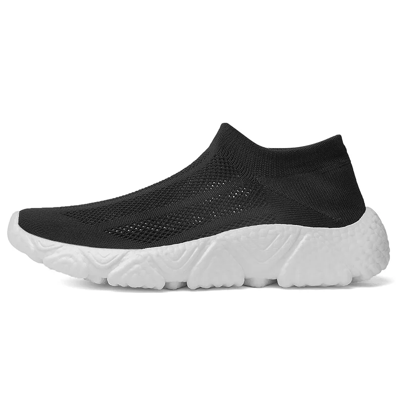 

Men's Running Shoes Breathable Knit Mesh Slip on Sneakers Lightweight Sock Shoes Casual Sports Walking Shoes for Men