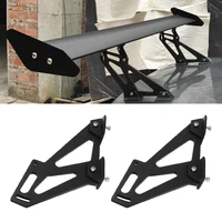 free shipping universal car cnc aluminum alloy rear wing trunk racing tail spoiler legs mount brackets for all automobiles