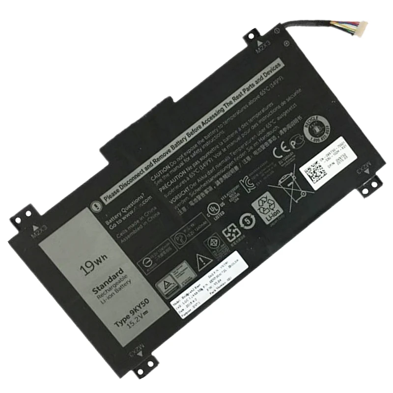 

Original 9KY50 0VXT50 VXT50 051FV6 51FV6 4ICP3/40/72 Laptop Battery 15.2V 19Wh For Dell Latitude 10 STE2 10-ST2E Series