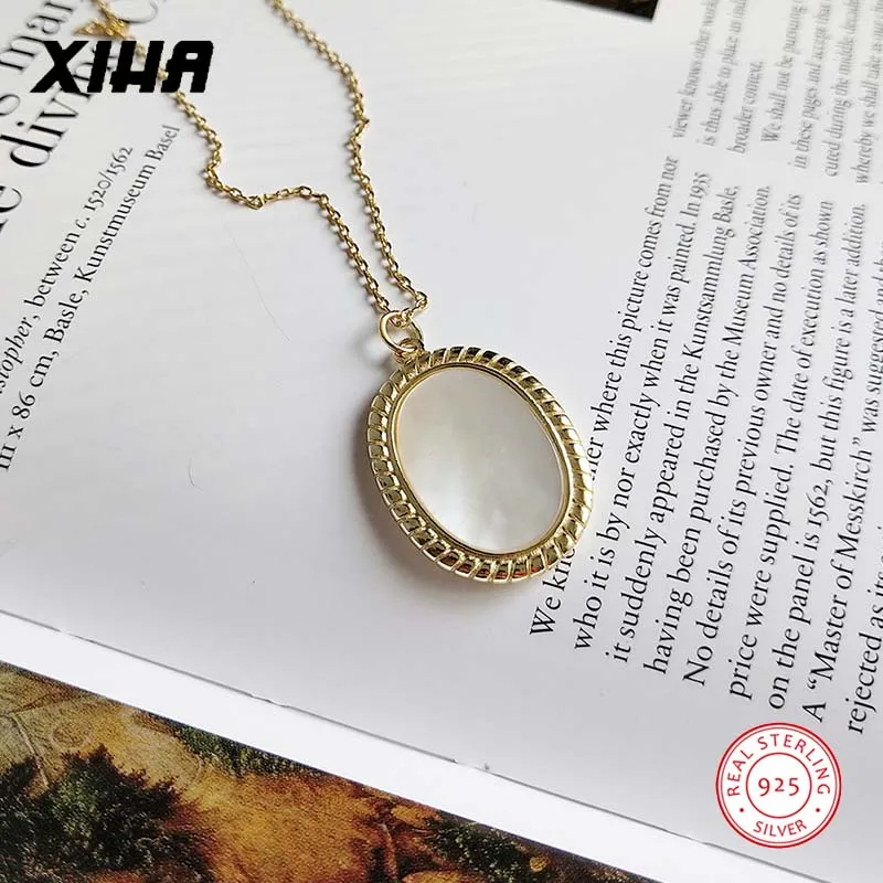 Белый бусинами из Каури Sea Shell Морская ракушка колье для женщин детская 925