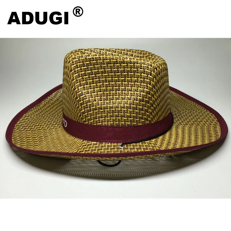 Шляпа соломенная в ковбойском стиле для мужчин и женщин с большими краями |