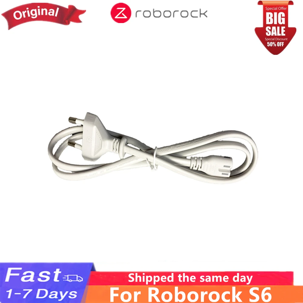 

Новинка 100%, оригинальный робот-пылесос Roborock S6 S60 (европейский стандарт), белый шнур питания, запасные части, аксессуары