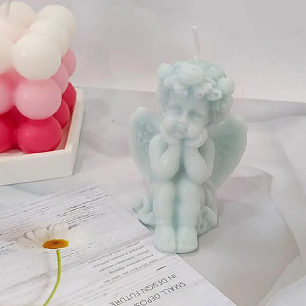 1 шт. 3D Ангел детская ароматерапия ароматическая свеча искусственная форма для