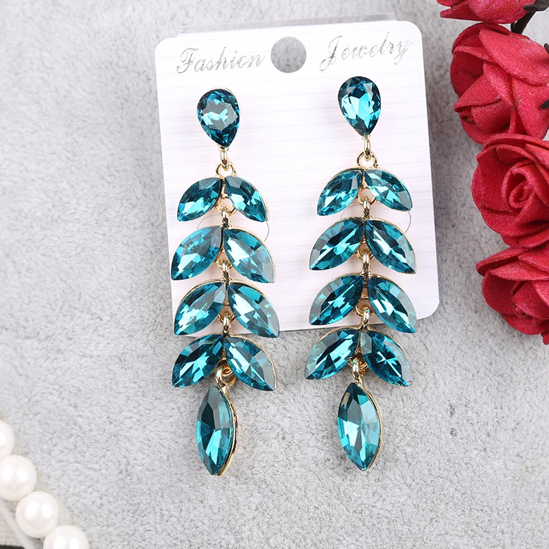 VEYO Ethnic Tassel Crystal Drop Earrings Fashion Willow Branch Shape Luxury Dangle For Women New Jewelry | Украшения и аксессуары