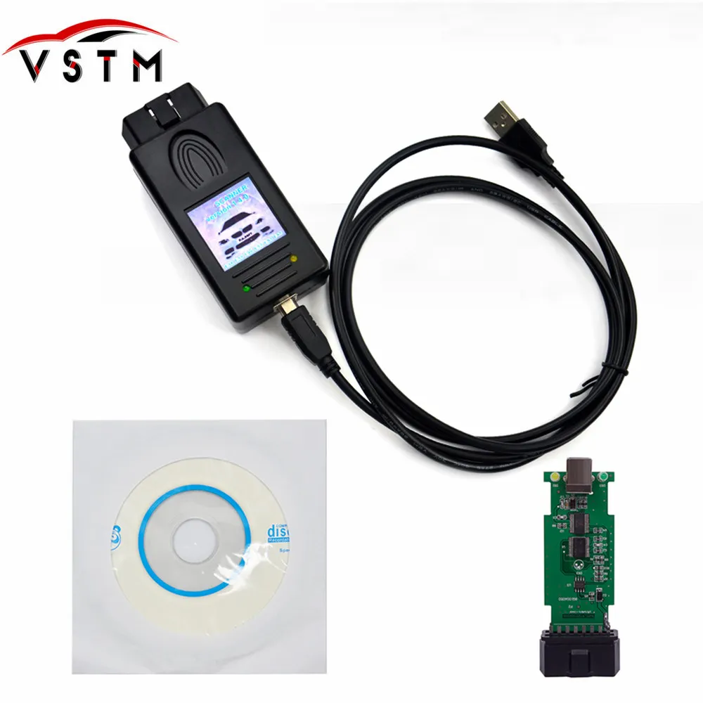 Сканер диагностики For BMW SCANNER 1.4.0 OBD2 Code Reader 1.4 с USB-интерфейсом, разблокированная версия с чипом A++ на.