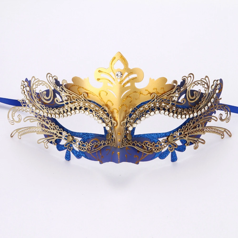 

Waylike Halloween Golden Hot Stamping Ladies Sexy Lace Masquerade Mask For Carnival Halloween Half Face Ball Party Mask