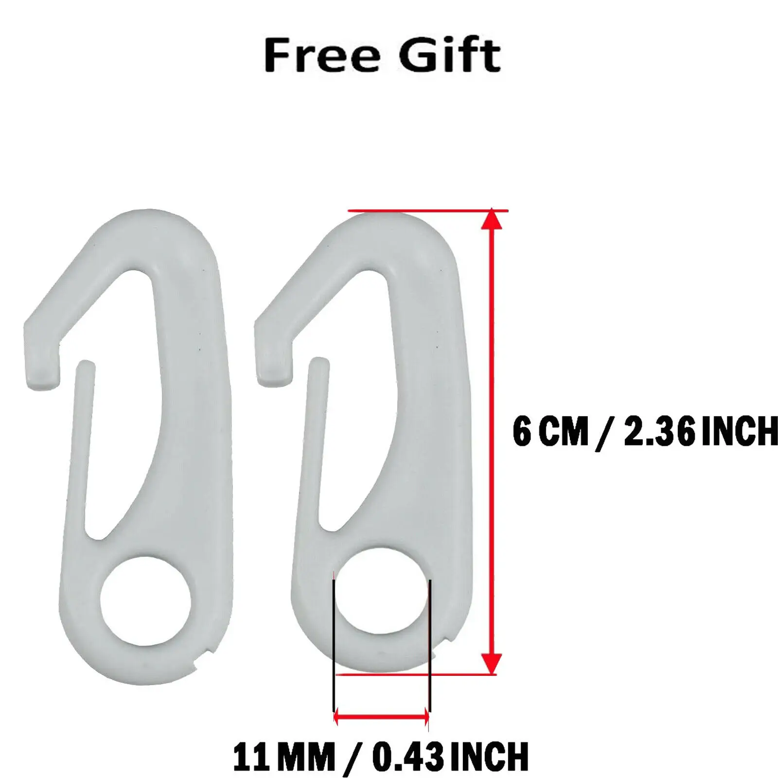 6-дюймовый веревочный крючок для стойки флага с защитой от ржавчины сверхпрочный