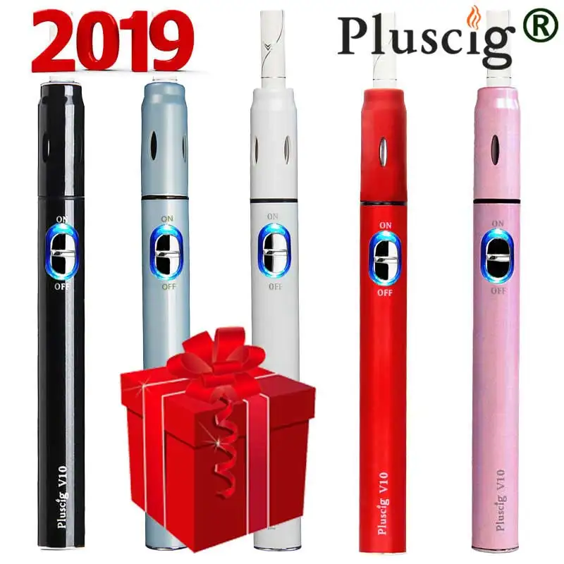 Электронная сигарета Pluscig V10 заряжаемый набор ручек для электронных сигарет 900 мАч 15 непрерывный дым один клик управление завод последние