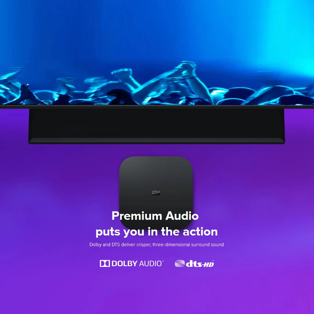 Глобальная версия Xiaomi mi Box S 4K HDR Android tv Box четырехъядерный 2 ГБ DDR3 8 Гб WiFi Google Assistant Smart медиаплеер mi Box S