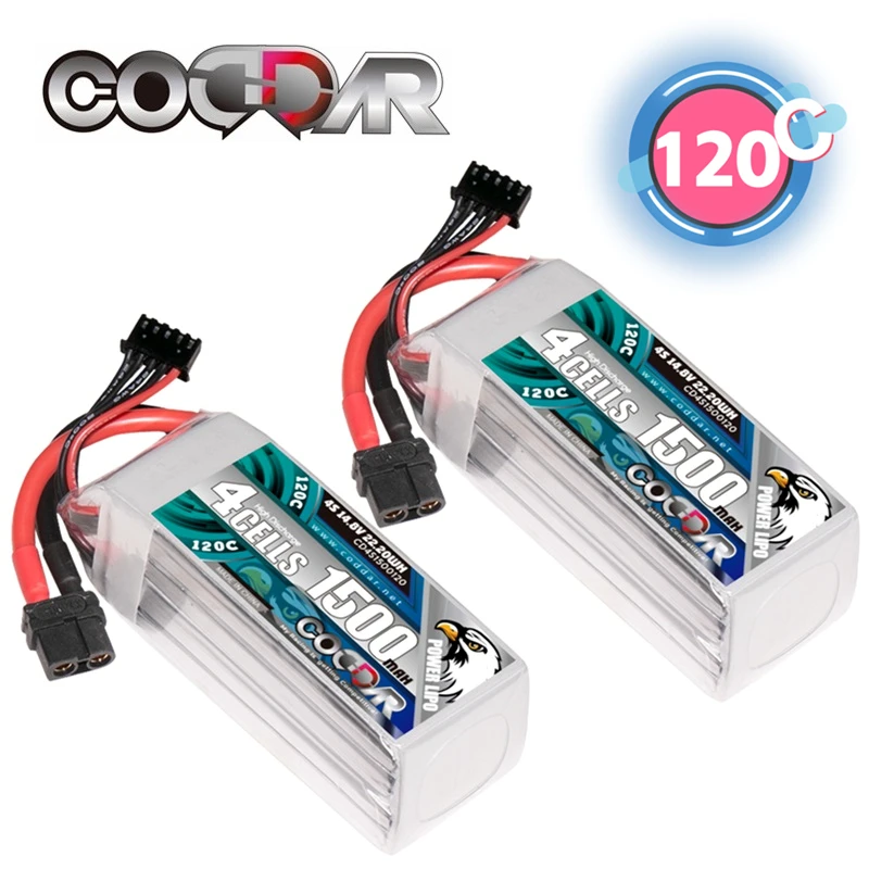 

1/2/3/4/5 шт. CODDAR 14,8 в 1500 мАч 120C/240C Φ жесткий корпус LiPo LiHV Аккумулятор для 1:8 1/8 RC Car Four Drive Off-Road Boat