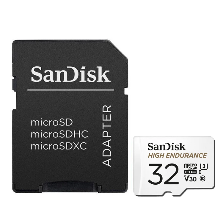 HIGH ENDURANCE 32GB SanDisk Оригинальная карта памяти 256 ГБ 128 Гб 64 ГБ 32 ГБ Micro sd карта класс 10 U3 V30 4K UHD флэш-карты памяти Microsd TF/sd карта - Емкость: HIGH ENDURANCE 32GB