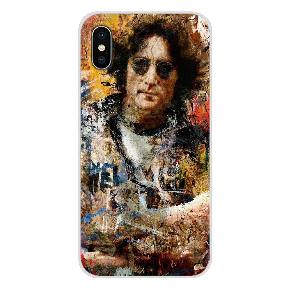 Portrait Painting John Lennon Custom TPU Shell Case For Huawei G7 G8 P8 P9 P10 P20 P30 Lite Mini Pro P Smart Plus 2017 2018 2019 | Мобильные
