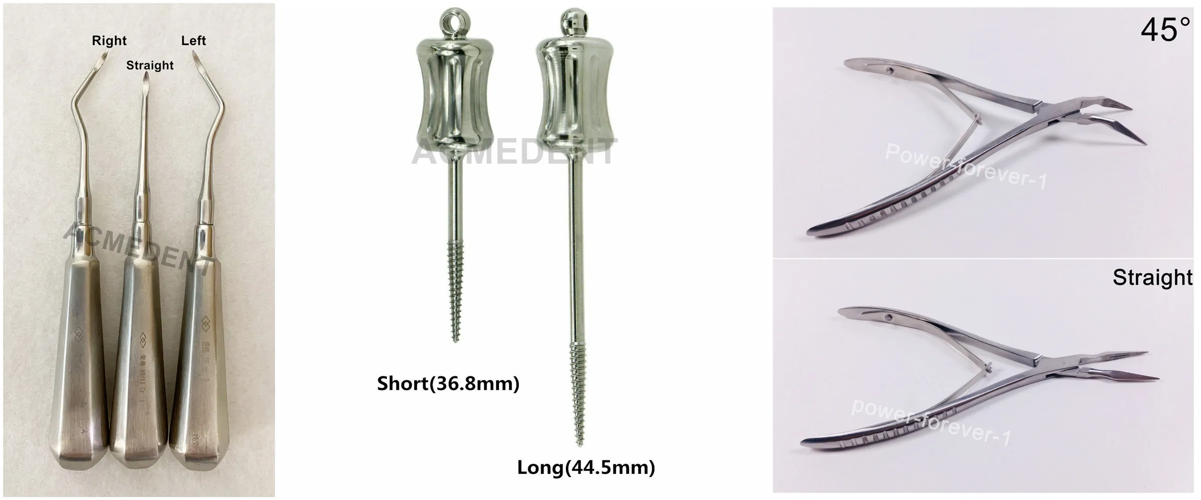 

Dental Manual Tooth Extraction Elevator Root Forceps Residual Fragment Pick Up Forceps LS Straight Curved