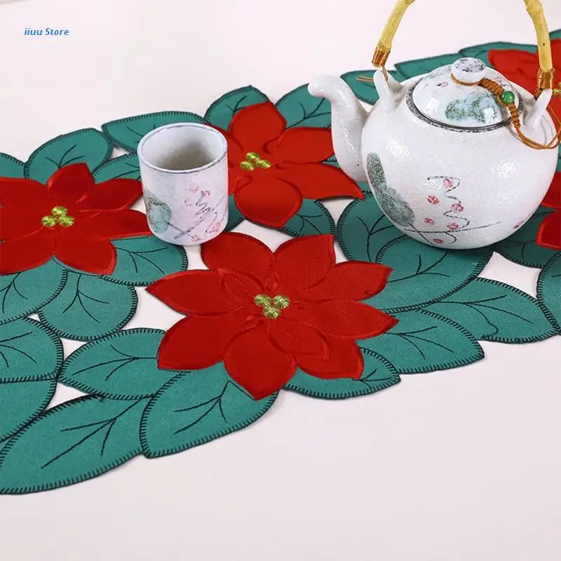 Рождественская скатерть полый Фотофон Рождественское украшение для детской