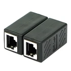 Женский сетевой разъем адаптер переходник удлинитель для головок RJ45 Ethernet кабель-удлинитель конвертер