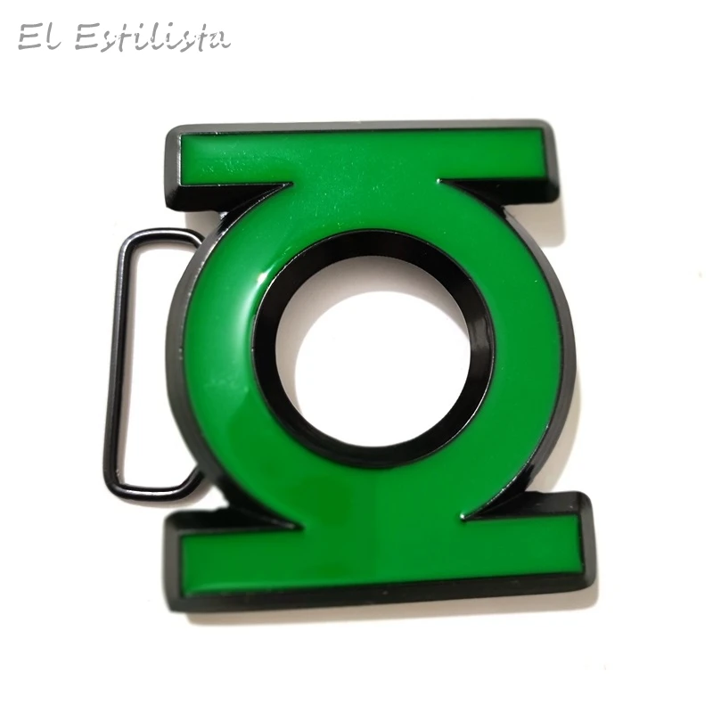 Мужская пряжка для ремня в стиле супергероя зеленые металлические ковбойские