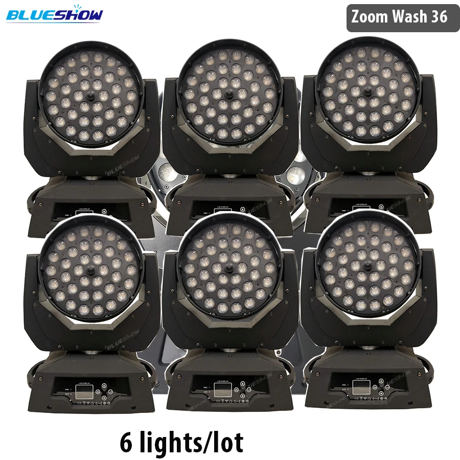 Без налога 6x Лира стирка зум высокого качества сценический светодиодный мыть 36x12