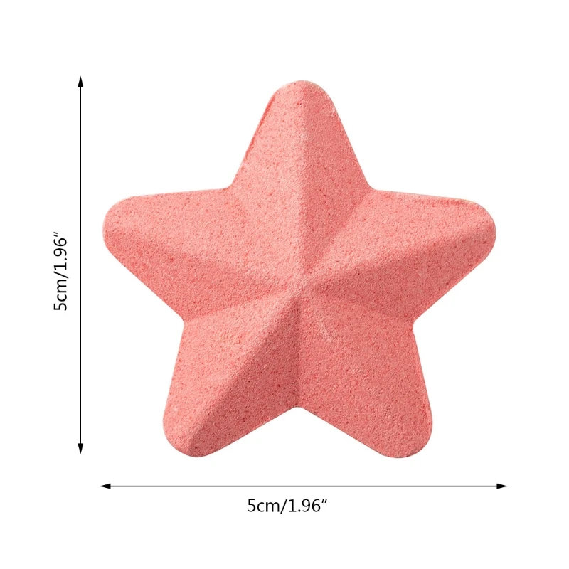 10 шт./компл. розовые пятиконечные Бомбочки для ванны в форме звезды натуральные