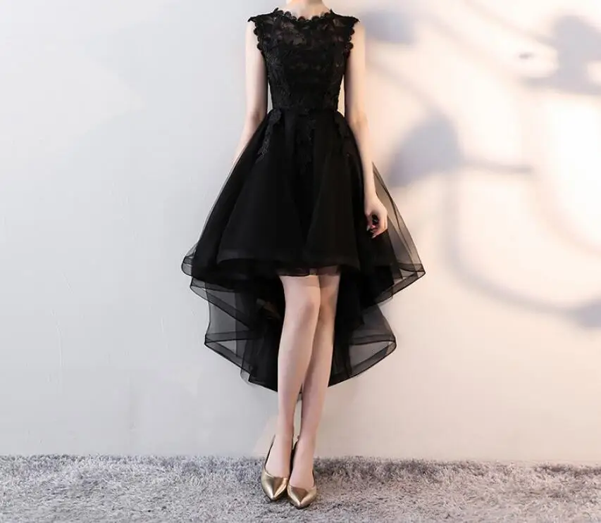 Винтажные черные кружевные платья из органзы для женщин и девочек
