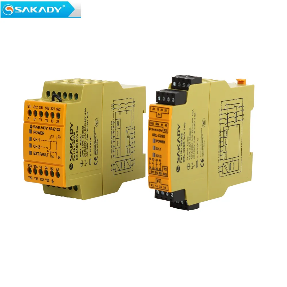 

Control Level 4 emergency stop switch industrial safety relay