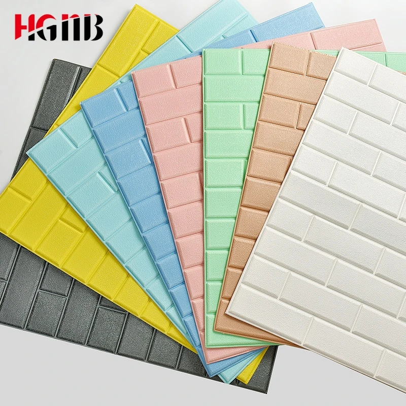 Самоклеющиеся водостойкие ТВ фон кирпичные обои 3D настенные наклейки для