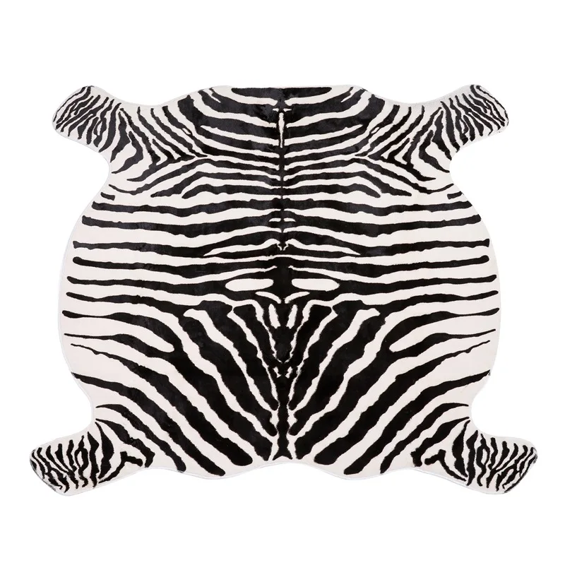Креативные ковры с 3D принтом зебры/коровы для гостиной Противоскользящие