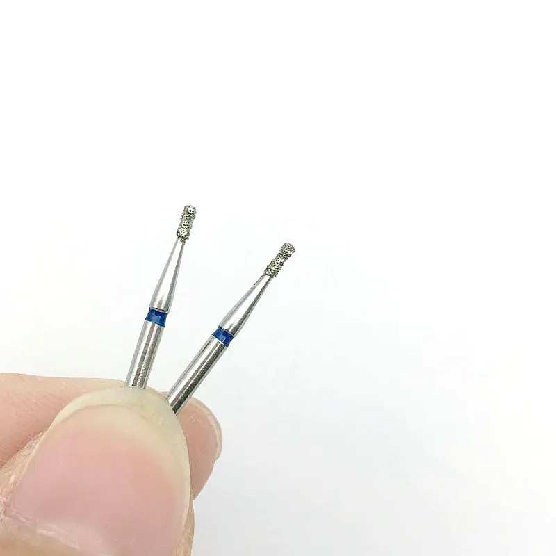 10 шт./комплект зубные алмазные боры двойные инвертированные конусные острые