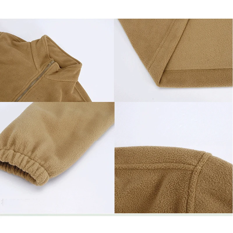 Теплое армейское пальто в стиле милитари флисовая Мужская теплая верхняя одежда