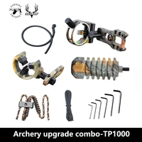 topoint tp1000 archery archery upgrade combo basic kits bow sights arrow rest bow stabilizers bow slings peep sights 5 colors