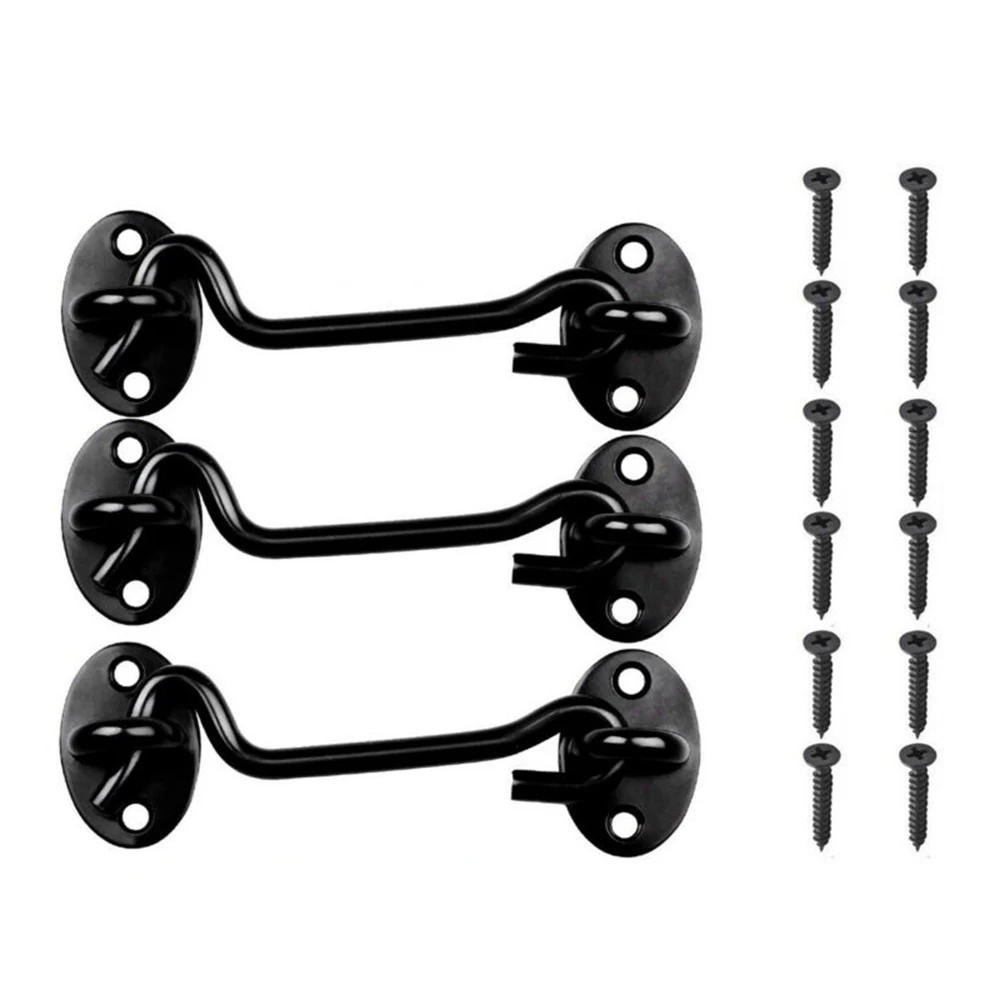 Дверной замок из нержавеющей стали 4 дюйма 3 шт. | Дом и сад