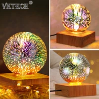 3d printing night light colorful led lamp usb rechargeable fairy home room bedside decorative lighting creative children gift