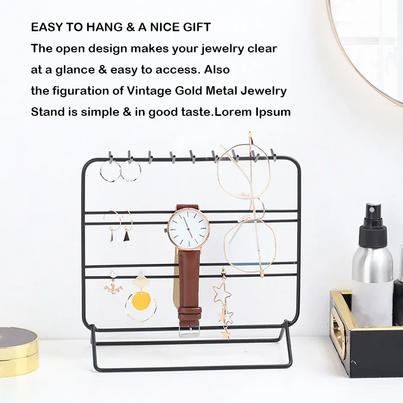 

2 Piece Set of Nordic Style Ins Jewelry Stand Decoration Creative Jewelry Stand Earrings Necklace Storage Display Stand