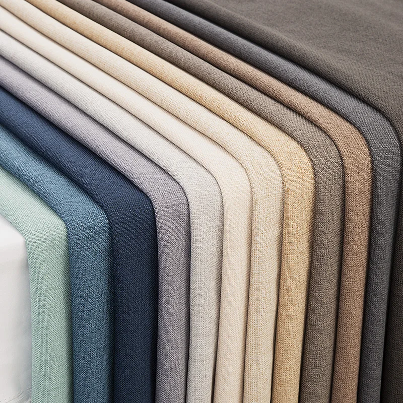 

50*145cm Linen Sofa Upholstery Fabric Home Decoration DIY Sewing Patchwork Cloth Tablecloths Curtain Material Wholesale