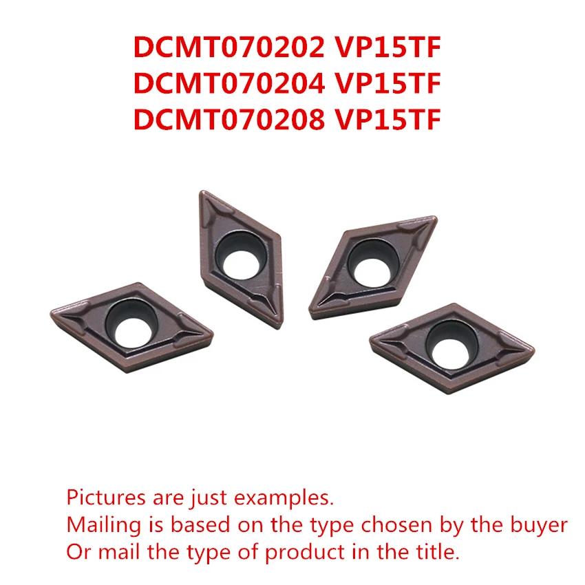 MITSUBISHI DCMT070202 VP15TF/DCMT070204 VP15TF/DCMT070208 VP15TF CNC токарная обработка карбидные режущие