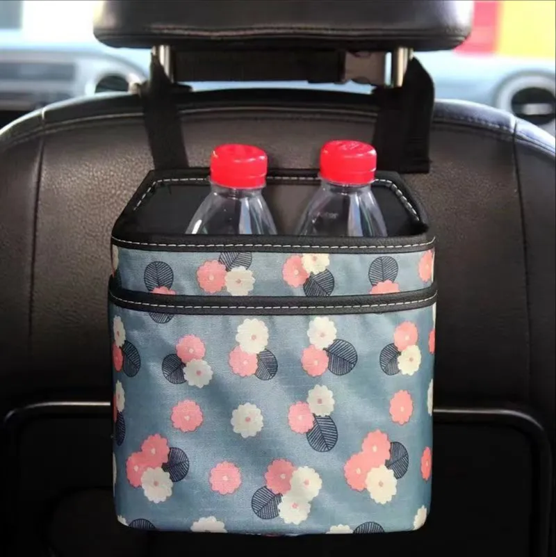 

1pcs Multifunctional Car waterproof car trash can auto parts Oxford cloth organizer trash can trash can car storage bag
