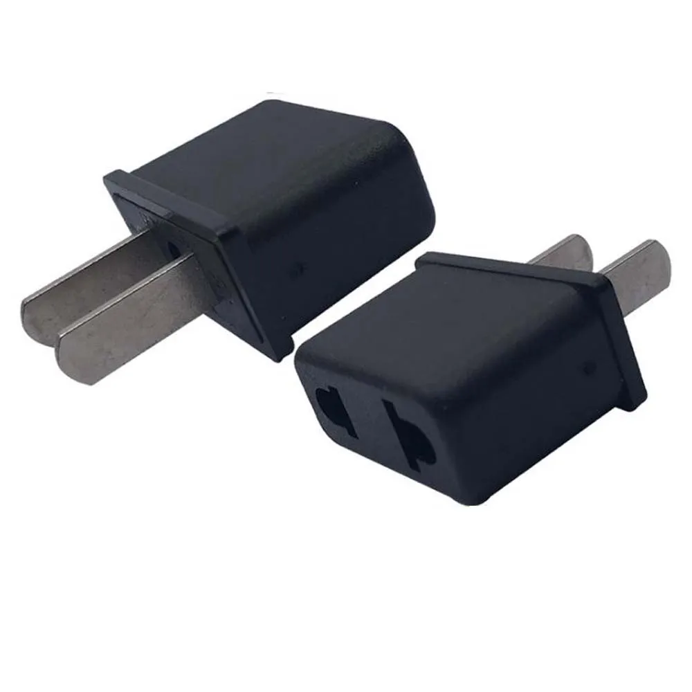 Черный белый цвет Портативный Мини Американский Универсальный 2 pin штекер