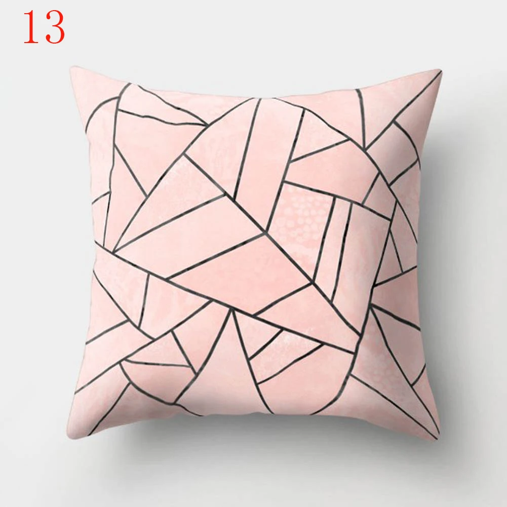 

Nordic Style Geometric Printed Cushion Cover Polyester Throw Pillow Cases for Sofa Car Black Home Decorative Pillowcase 45*45cm