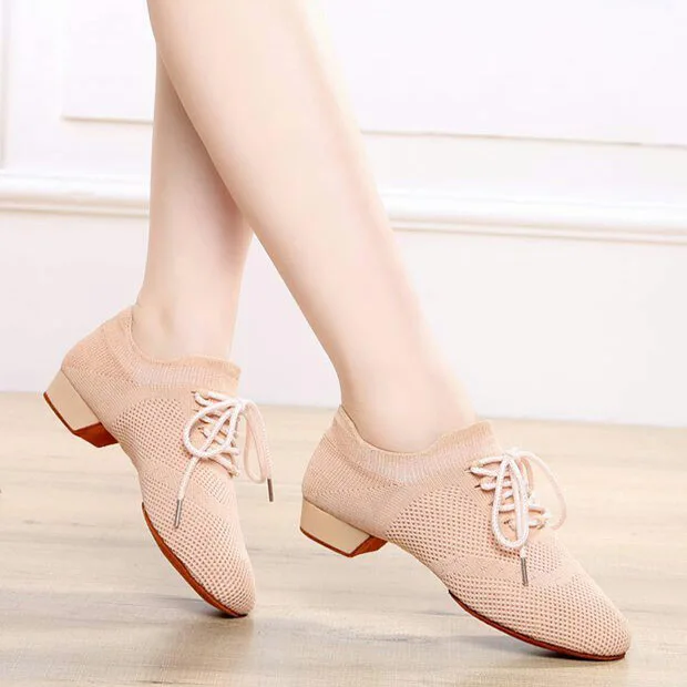 Туфли для латиноамериканских танцев мужские и женские дышащие кроссовки джаза