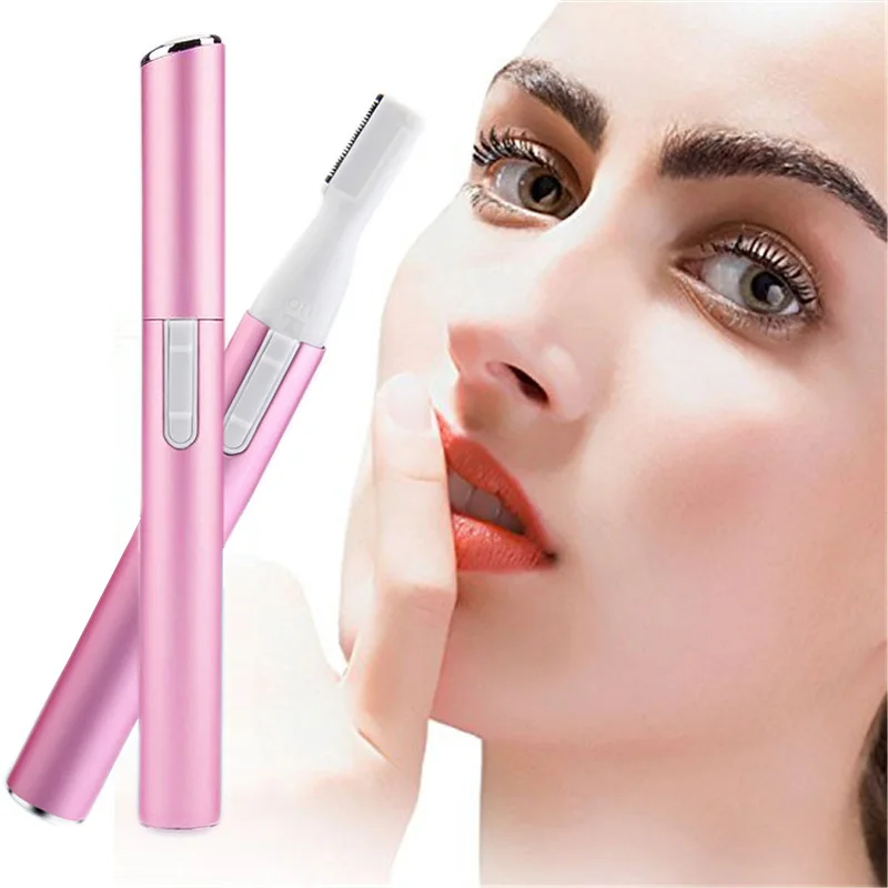 

Mini Electric Intimate Haircut Pubic Trimmer Facial Bikini Eyebrow Epilator Female Painless Portable Battery Women Hair Remover