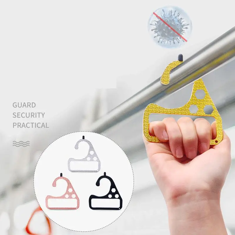 

Non-Contact Door Opener Outdoor Portable Key Tool Touch screen Handle Antibacterial Metal Isolation Keychain Edc Tool
