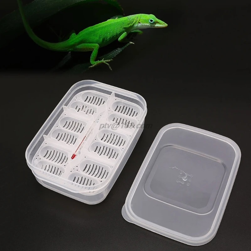 

Пластиковые рептилии лоток для инкубатора яйца Hatcher Box Ящерица Геккон змея чехол амфибины разведения инструменты поставки 12 Ячеек