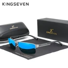 Солнцезащитные очки Мужские KINGSEVEN, черные солнцезащитные очки квадратной формы с поляризацией, для вождения, UV400, 2021