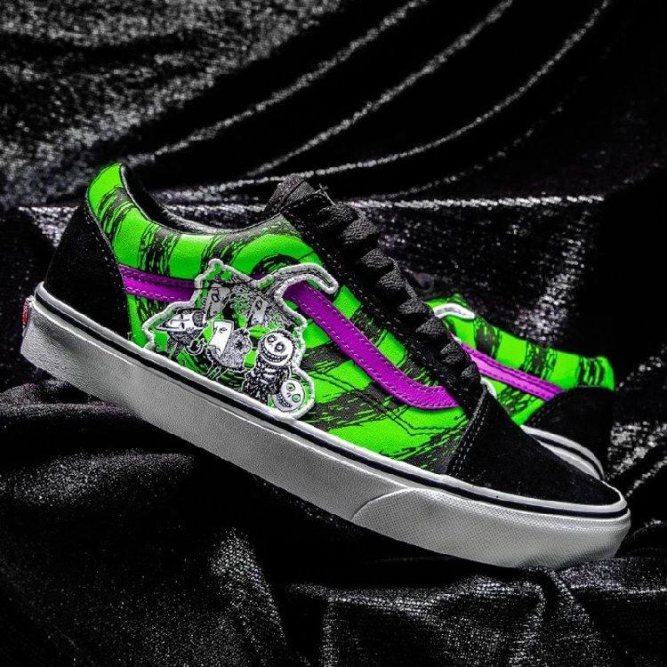 Мужские классические Слипоны Vans X Disneys обувь Oogie Boogie/Кошмар перед Рождеством v45 |