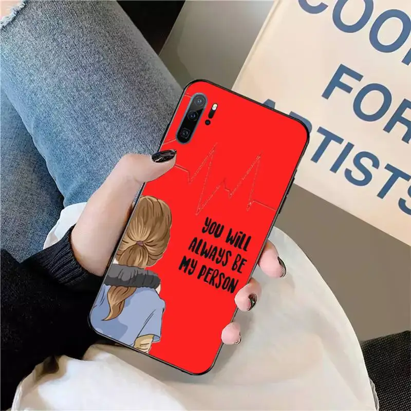 

Greys Anatomy You're My Person color Phone Case For Huawei honor Mate P 9 10 20 30 40 Pro 10i 7 8 a x Lite nova 5t
