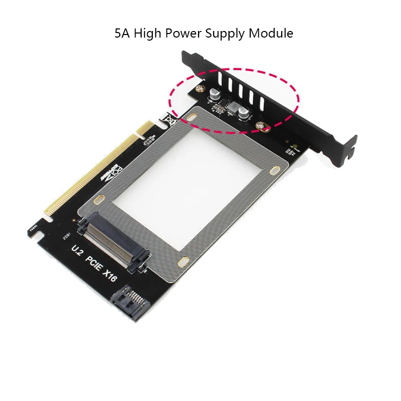 Переходник PCI E Riser 3 0 4X X16 к стандарту U.2 адаптер NVMe PCIe SSD e U2 карта M.2 NGFF 2 5 'SSD