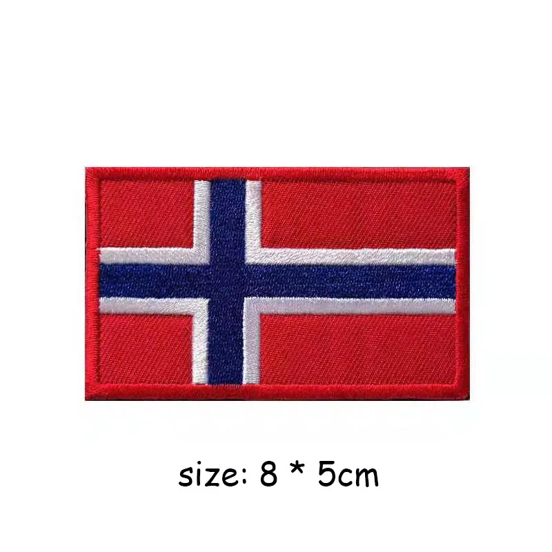 

Nordic flag badge Iceland Denmark Norway Finland Sweden United Nations embroidered Velcro patch tactical armband Backpack