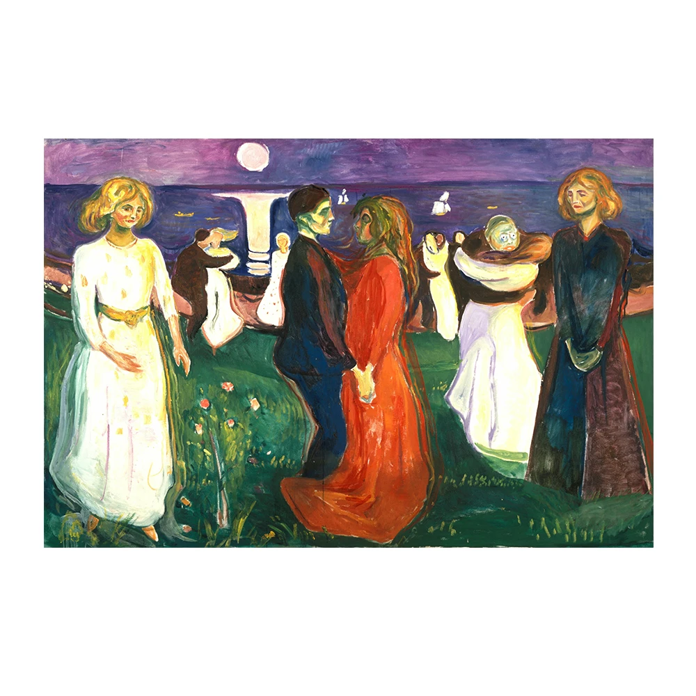 Edvard Munch танец жизни абстрактная картина маслом на холсте постеры и принты