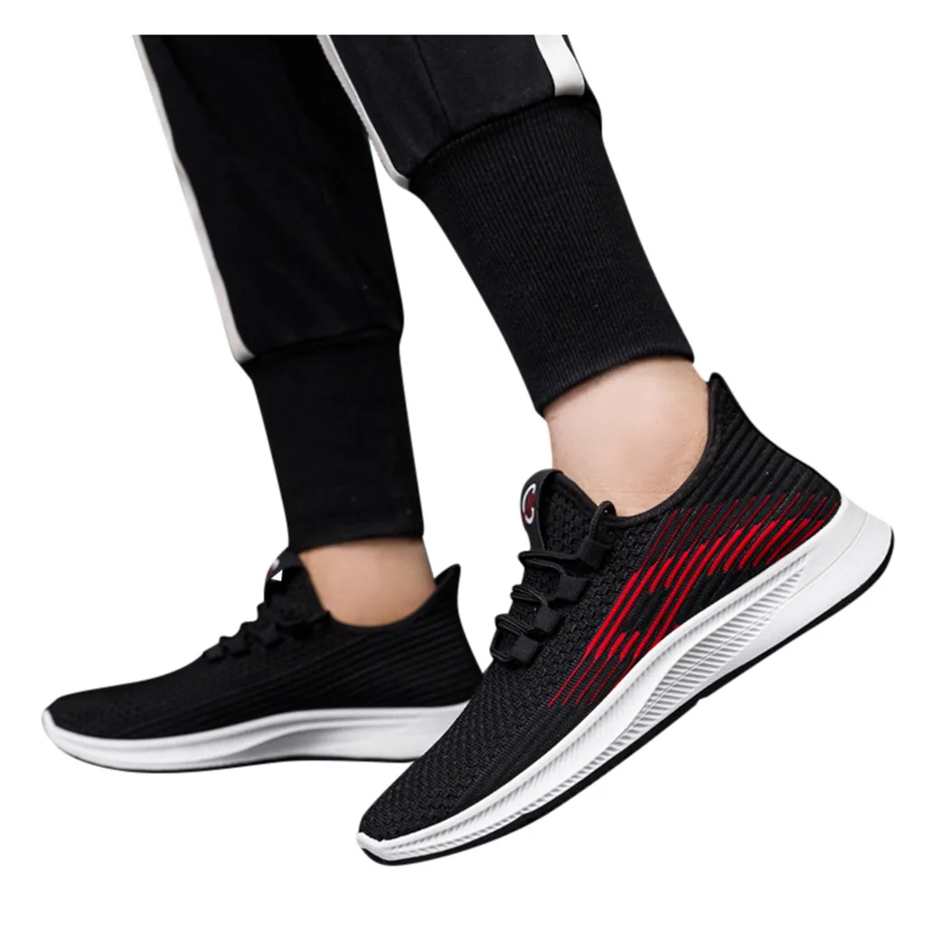 Мужские Модные Повседневные Дышащие Спортивные кроссовки на шнуровке для бега