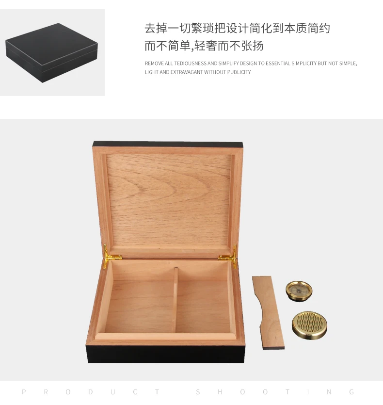 Аксессуары для сигар COHIBA, чехол для путешествий с гигрометром и увлажнителем из кедрового дерева